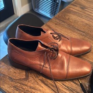 Johnston and Murphy Men's Brown Leather Dress Shoes